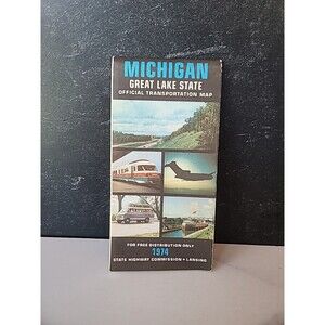 1974 Michigan Official Transportation Map